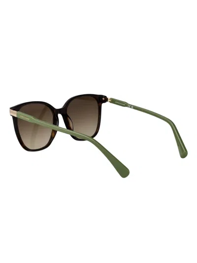 Longchamp Rectangular Sunglasses Lo612 S 213 In Black