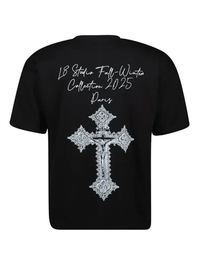L8 Studio Cathédrale Printed T-shirt In Black