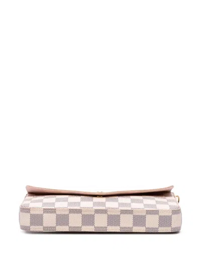 Pre-owned Louis Vuitton 2021 Damier Azur Pochette Felicie Crossbody Bag