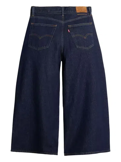 Levi's Tie-waist Cropped Jeans In Blue
