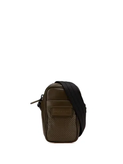 Pre-owned Bottega Veneta 2012-2025 Perforated Calfskin Leggero Crossbody Bag