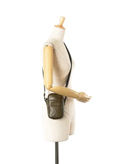 Pre-owned Bottega Veneta 2012-2025 Perforated Calfskin Leggero Crossbody Bag