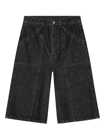 Operasport Rowan Denim Shorts In Black
