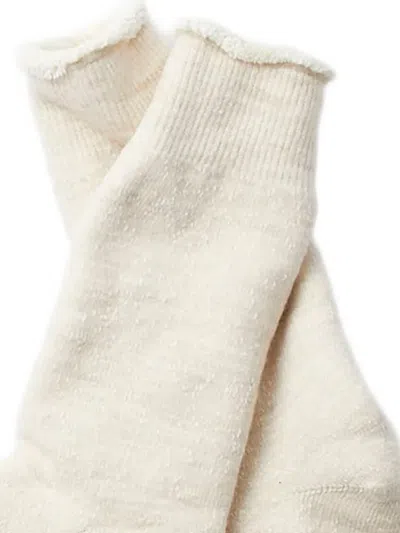 Rototo Double-face Socks In White