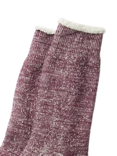 Rototo Double-face Socks In Burgundy