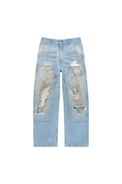 Mm6 Maison Margiela Mm6 By Maison Margiela Relaxed Fit High-waisted Distressed Jeans