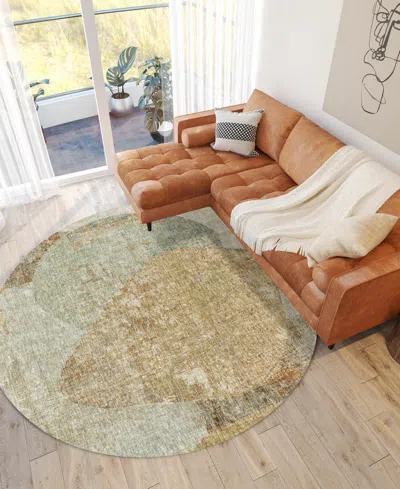 Dalyn Boca Bo11 8'x8' Round Area Rug In Brown