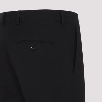 Celine Straight Hem Black Wool Pants