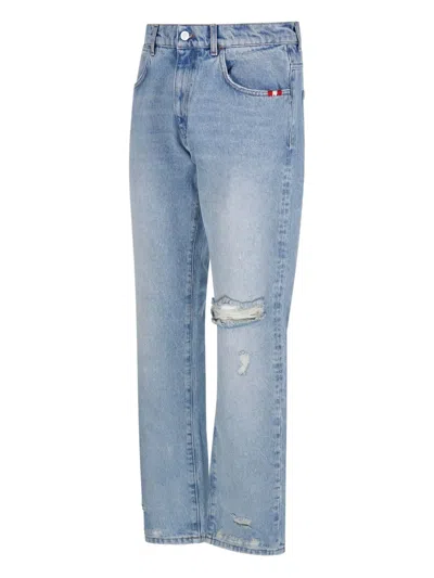 Amish Distressed Jeans In Blue