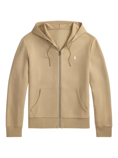Polo Ralph Lauren Zip-up Hoodie In Brown