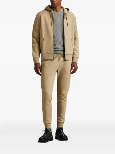 Polo Ralph Lauren Zip-up Hoodie In Brown