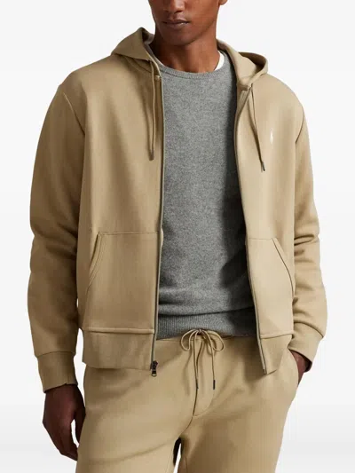 Polo Ralph Lauren Zip-up Hoodie In Brown