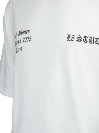 L8 Studio Passion Du Christ Cotton T-shirt In White