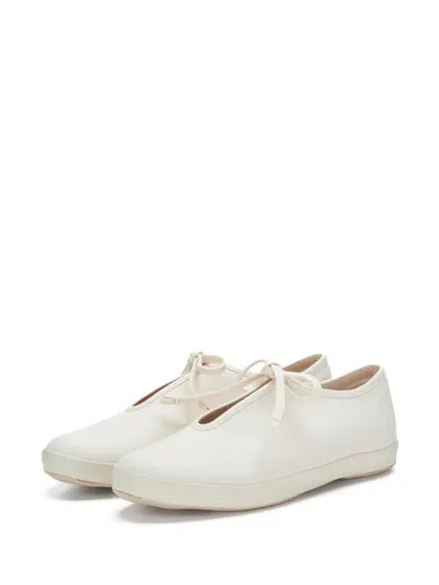 Moonstar Little Prim Lace-up Sneakers In White