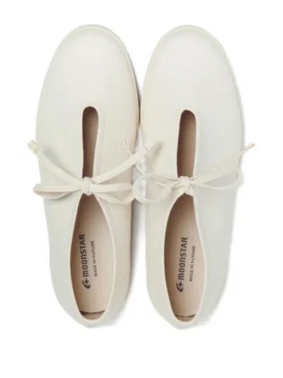 Moonstar Little Prim Lace-up Sneakers In White