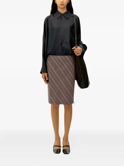 Umber Postpast Pocket Long-sleeve Shirt