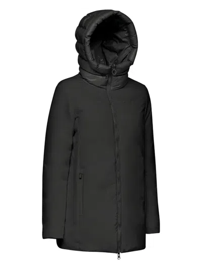 Geox Spherica Hooded Jacket In Black