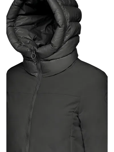 Geox Spherica Hooded Jacket In Black