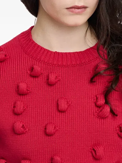 Jw Anderson J. W. Anderson Loop Cropped Jersey In Red