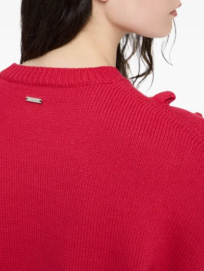 Jw Anderson J. W. Anderson Loop Cropped Jersey In Red