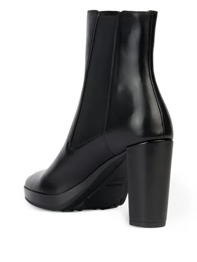 Geox Walk Pleasure Elastic-panel Block-heel Booties