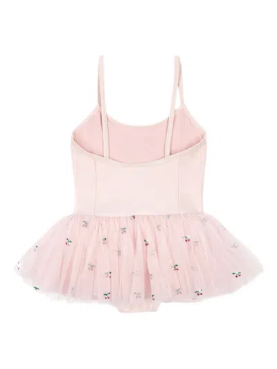 Konges Sløjd Sequin-cherry Tulle Dress In Pink
