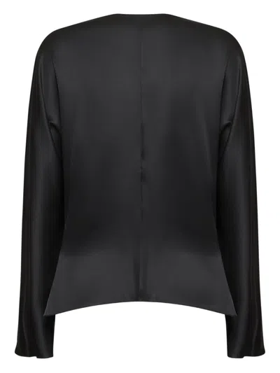 Giorgio Armani Crossed-neckline Draped Blouse