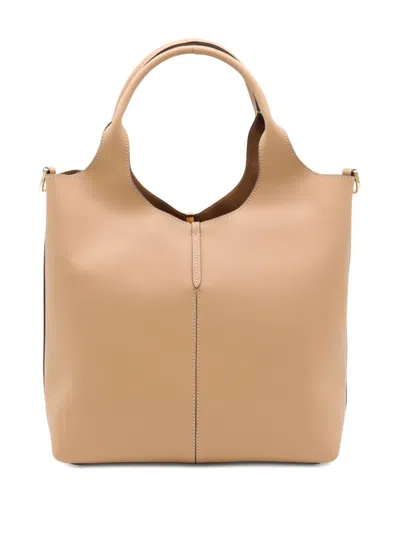Tod's Small Top-handle Gold-bar Tote Bag