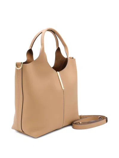 Tod's Small Top-handle Gold-bar Tote Bag