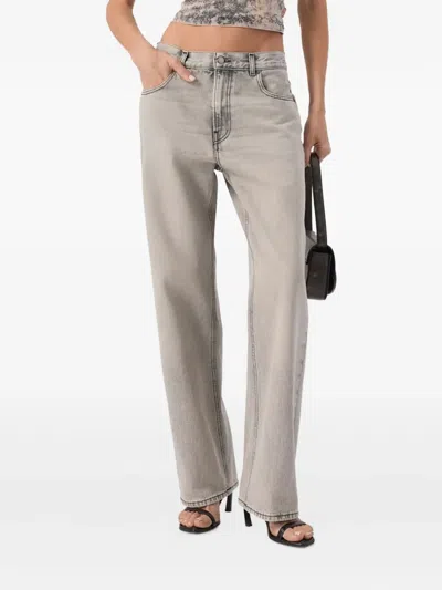 Haikure 5-pocket Trousers With Belt Loops And Contrast Stitching In Gray