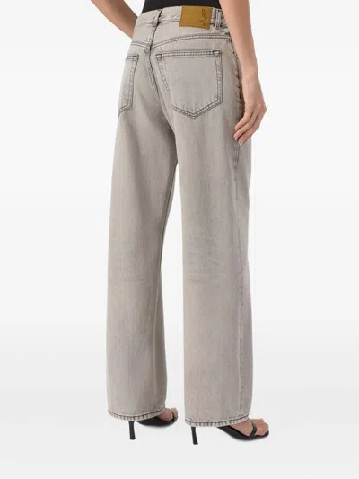 Haikure 5-pocket Trousers With Belt Loops And Contrast Stitching In Gray