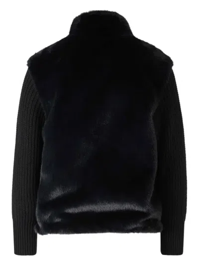 Herno Faux Fur Ribbed-cuff Jacket