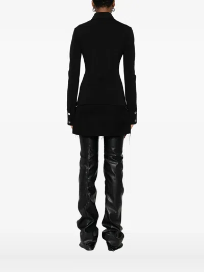 Sportmax Tailored Suit With Relaxed Fit And Vertical Cuts In Black