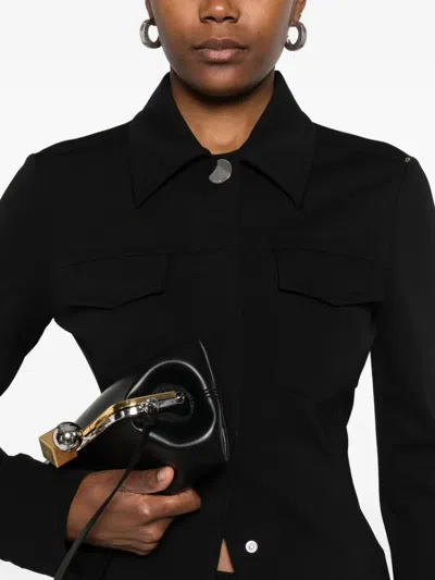 Sportmax Tailored Suit With Relaxed Fit And Vertical Cuts In Black