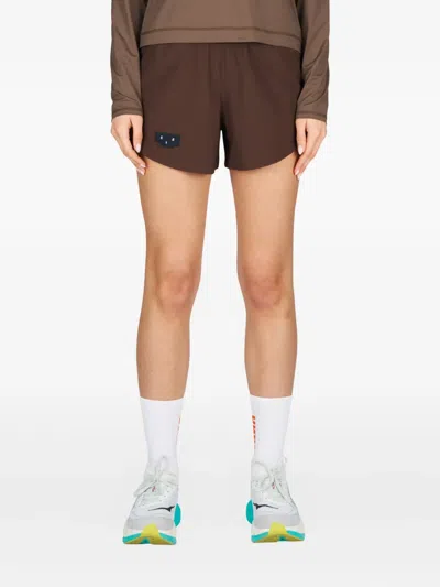 Unna Logo-patch Elastic-waist Shorts