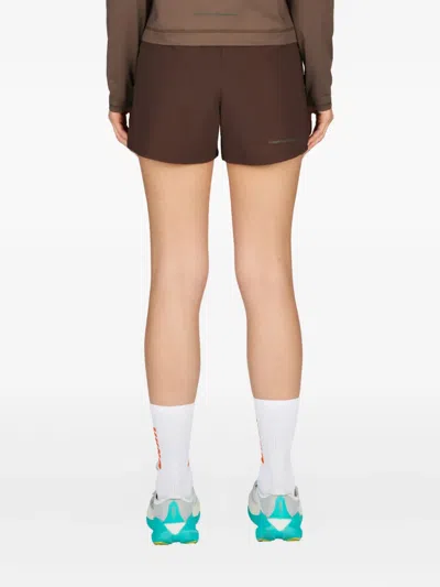 Unna Logo-patch Elastic-waist Shorts