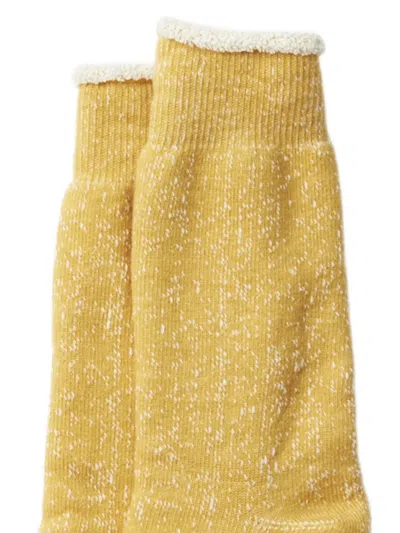 Rototo Double-face Socks In Yellow