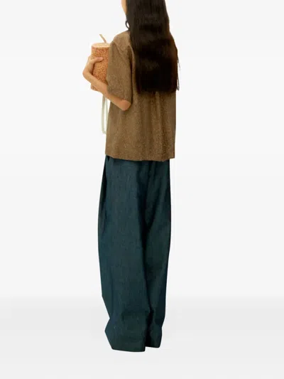 Umber Postpast Salt-dyed Short-sleeve Shirt