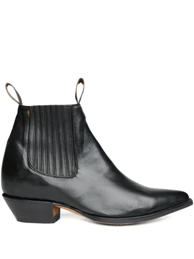 Chamula Botin Vaquero Pointed-toe Ankle Boots