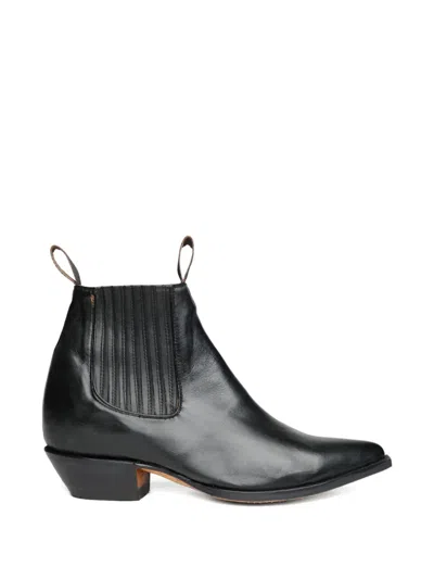Chamula Botin Vaquero Pointed-toe Ankle Boots