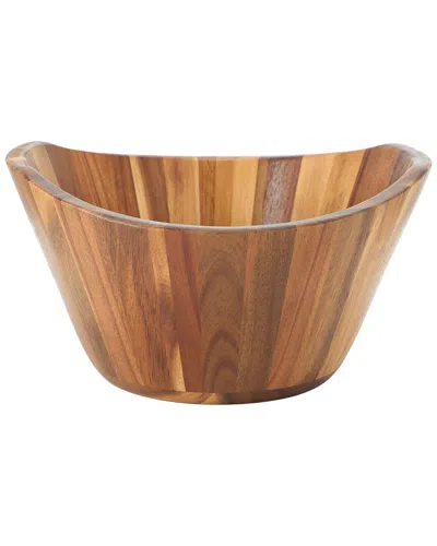Megachef 11.75in Acacia Wood Deep Salad Bowl In Brown