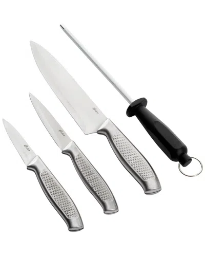 Oster Edgefield Stainless Steel 4pc Cutlery Set In Silver