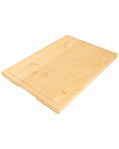Megachef Rectangle Bamboo Cutting Board In Brown