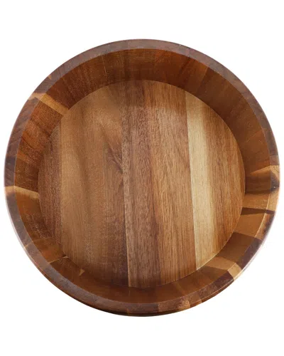 Megachef 9.75in Acacia Wood Salad Bowl In Brown