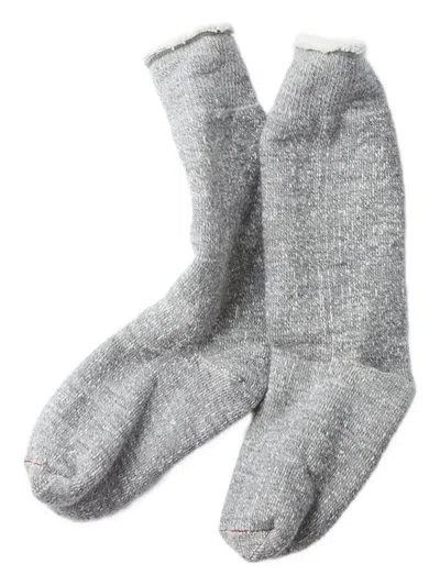 Rototo Double-face Crew Socks In Gray