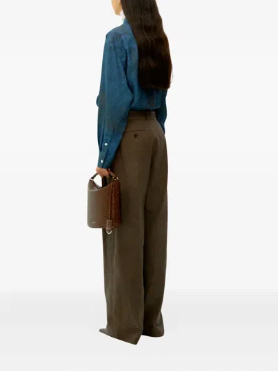 Umber Postpast Two-tuck Trousers