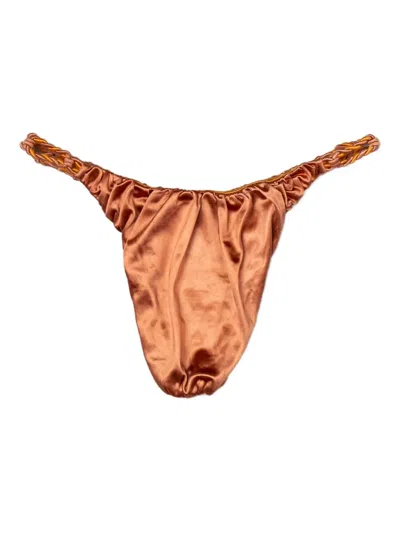 Isa Boulder Tinytwist Bikini Bottom In Orange