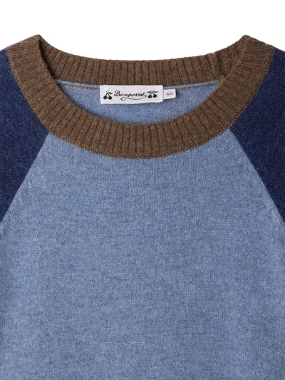 Bonpoint Damien Raglan-sleeve Jumper In Blue
