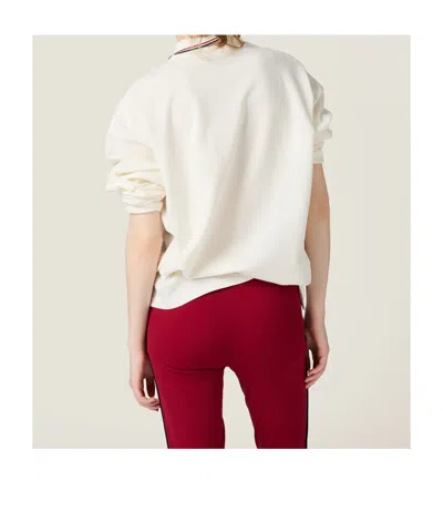 Miu Miu Piqué Polo Shirt In Neutral