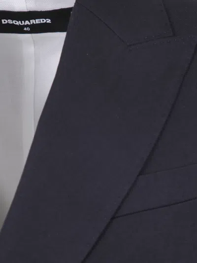 Dsquared2 "carolyn" Double Breasted Peak Jacket In Gray